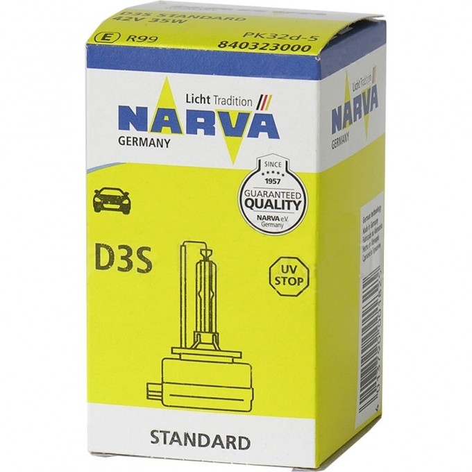 Лампа NARVA D3S PK32d-5 42V 35W 4300K 36253715